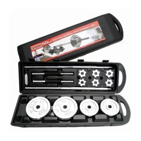 50 kg adjustable dumbbells with briefcase Carrier