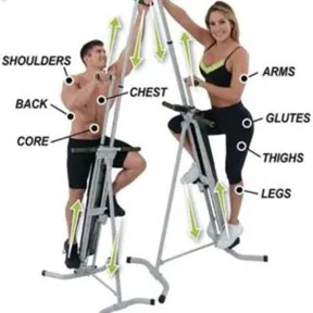 Maxi climber fitness machine