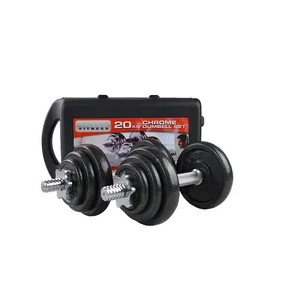 20kg adjustable dumbbells with briefcase carrier