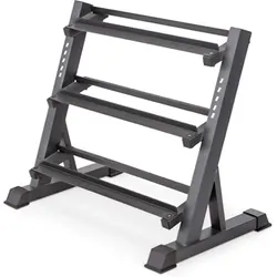 black dumbbell rack