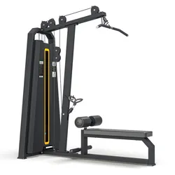 Black commercial lat pull down