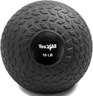 Black gym medicine slam ball