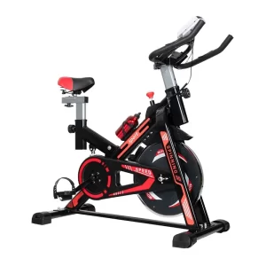 Black red spinning bike