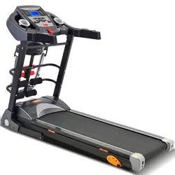 Black red semi commercial treadmill