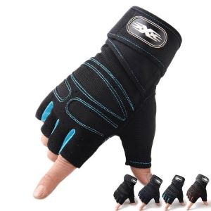 weightlifting gloves on a hand