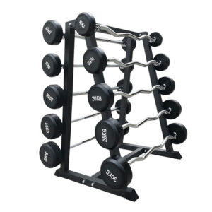 Fixed barbell weights with rack